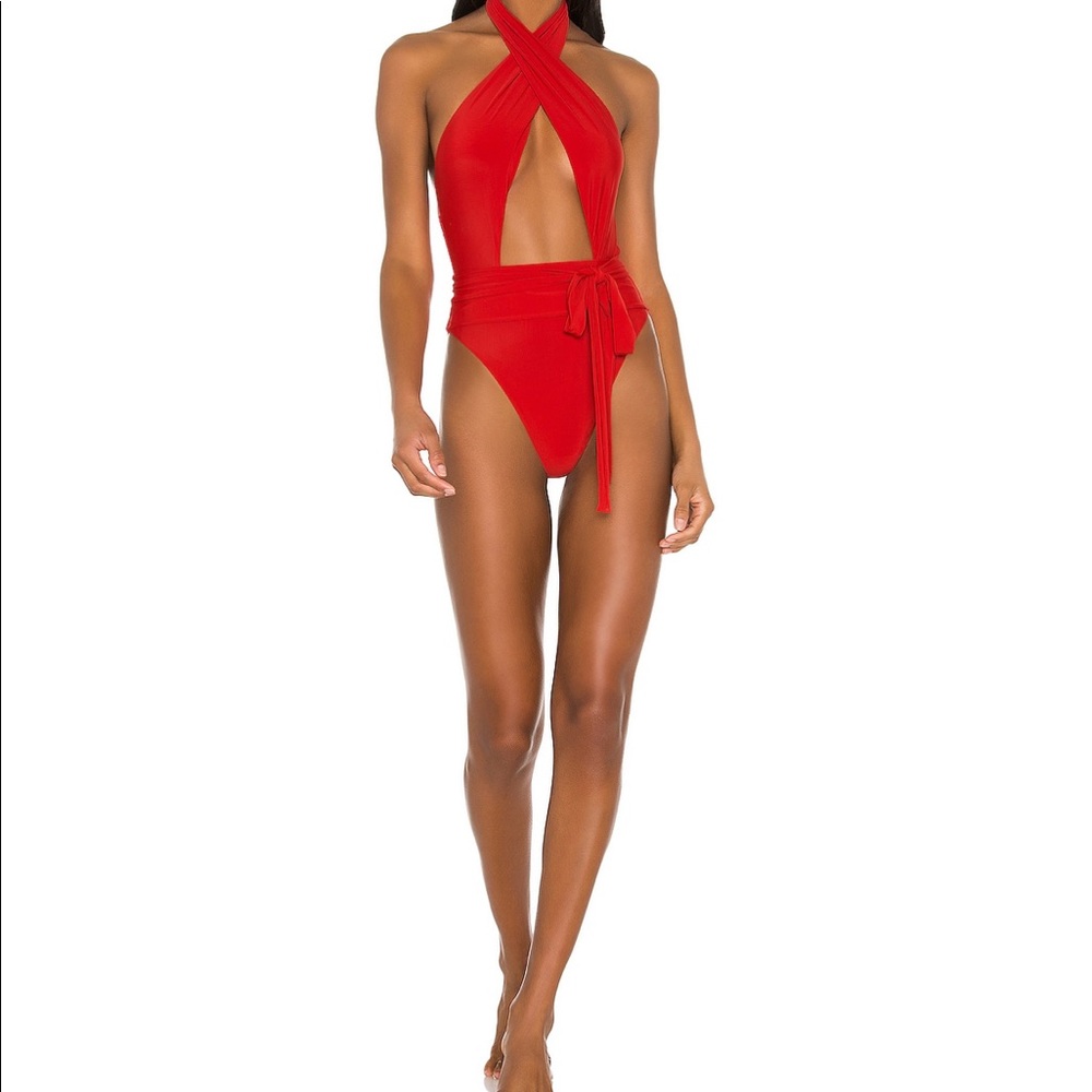 PQ Alex One Piece Red NWT- REVOLVE